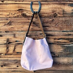 JOY SUSAN | Elegant Pink Leather Tote Bag
